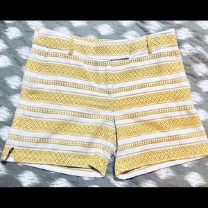 Sold Never worn yellow and white strips loft short